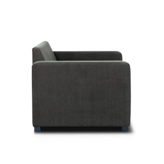 Wilson Queen Fab Sofa Bed with Memory Mattress Side View