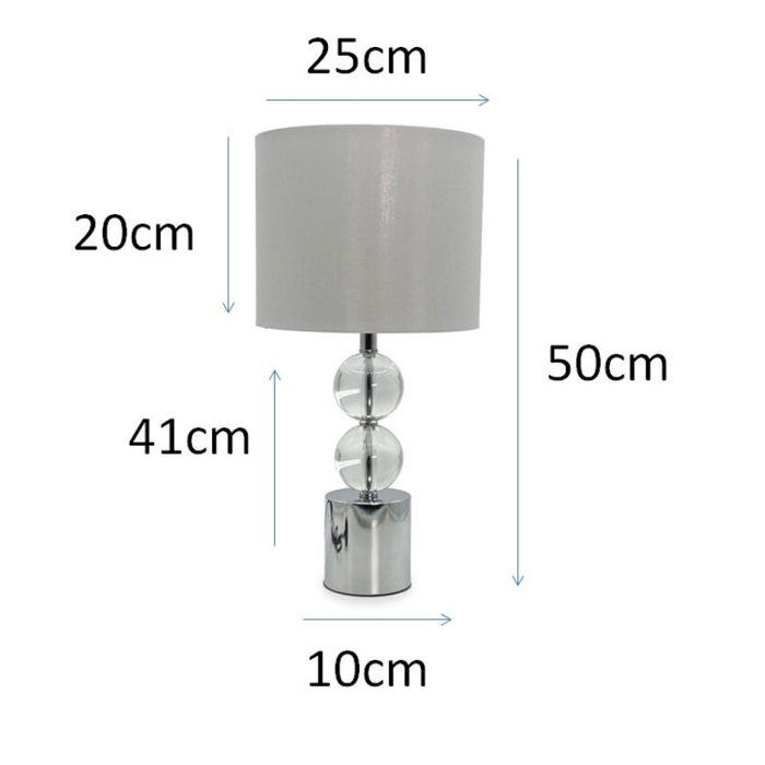 Heighten beauty in your home with the Windsor Lamp, standing proud at 50cm.