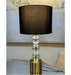 Windsor Crystal Table Lamp Gold Turned on