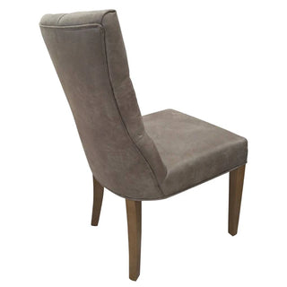Windsor Tufted PU Dining Chair Back Side Profile