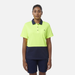 Yellow King Gee Women's Workcool Hyperfreeze Spliced Polo Short Sleeve
