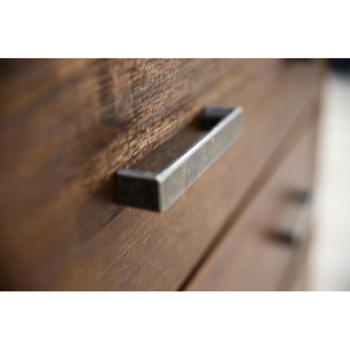 Zurich 4 Piece Set Walnut Drawer Handle Close-up