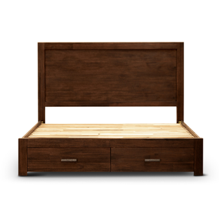 Zurich 4 Piece Walnut Bare King Bed