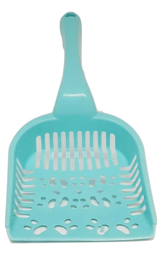 Cute paw-shaped sifting grid of the Blue Litter Scoop.