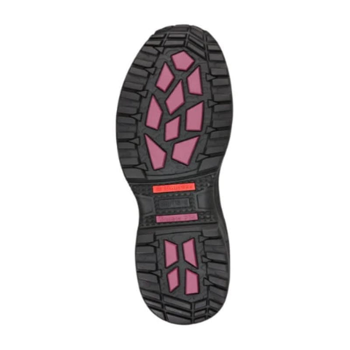 King Gee Women's Tradie Pull Up Composite Cap Safety Toe Work Boots  rubber heat resistant tread