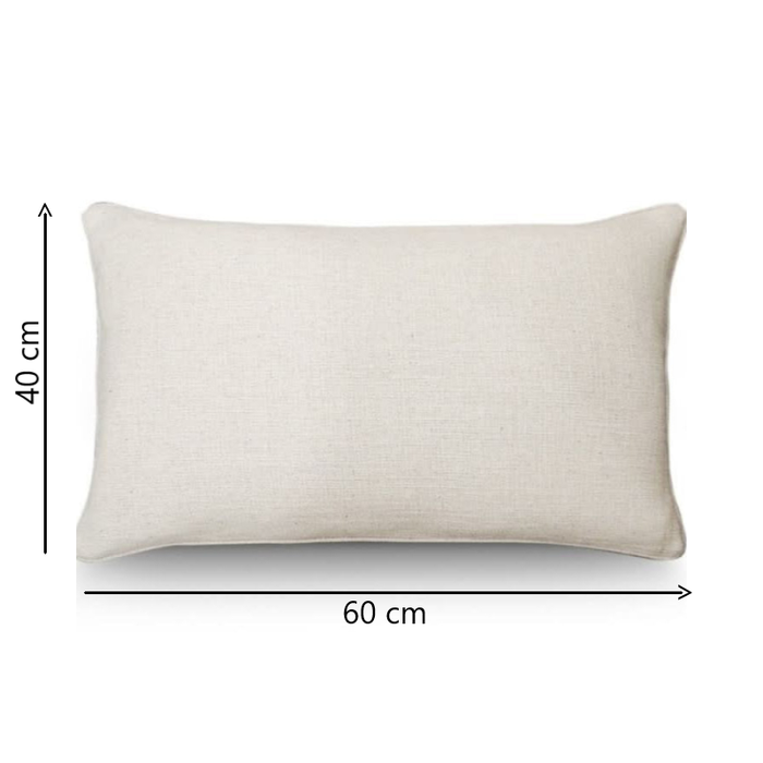 White Woven Cushions - Duck Feather Inserts