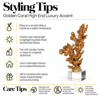 Golden coral luxury accent styling and care tips guide