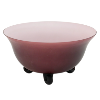 translucent rose/mauve Glass Bowl