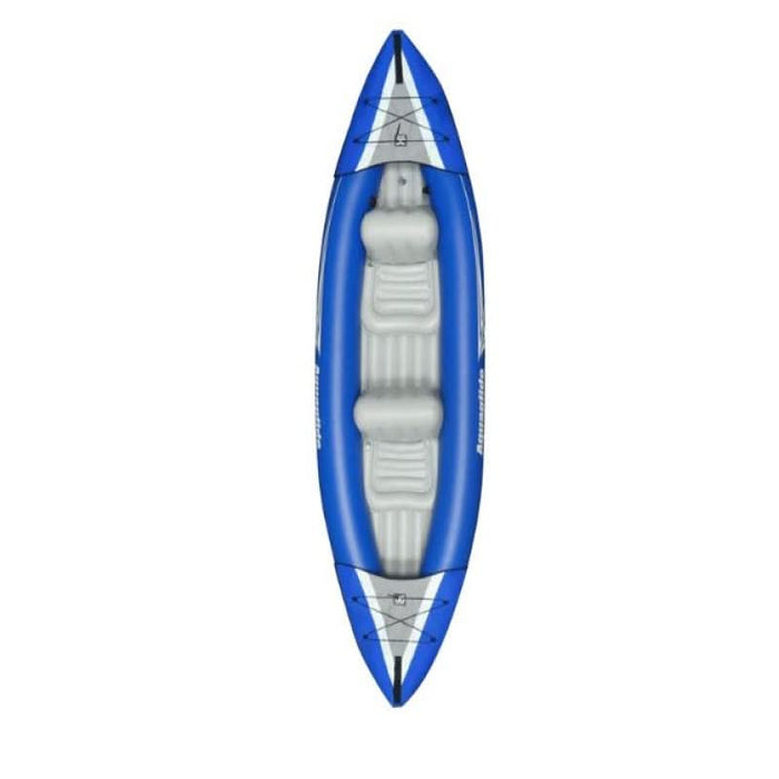 A duo of explorers set sail in the comfortable Aquaglide Yakima Kayak