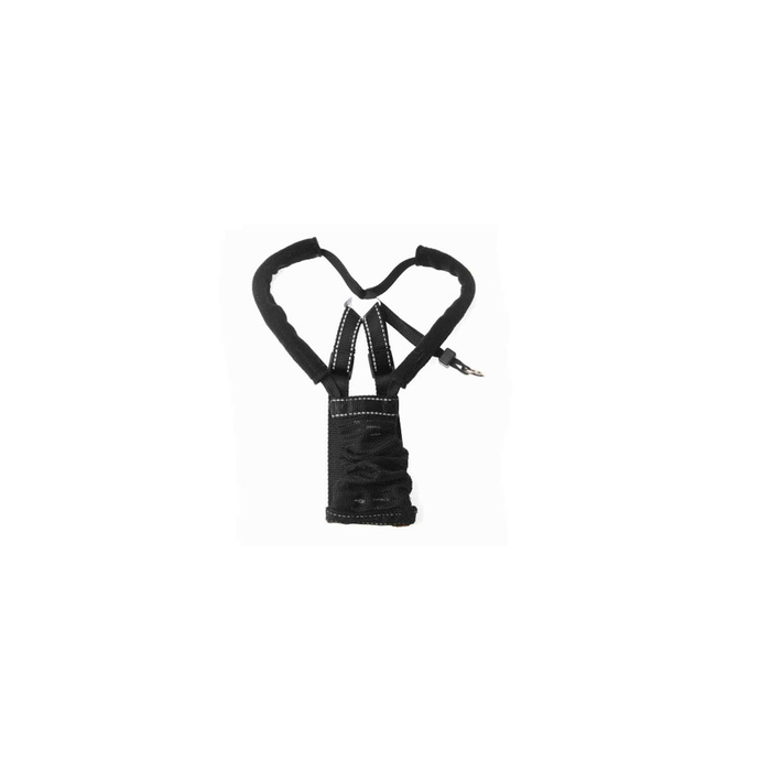 Elegant Embrace: Non-Pulling Sturdy Black Mesh Dog Harness - Shopica Pty Ltd