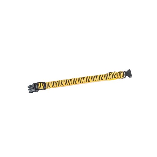 Pet safety and style with LED zebra pattern collar
