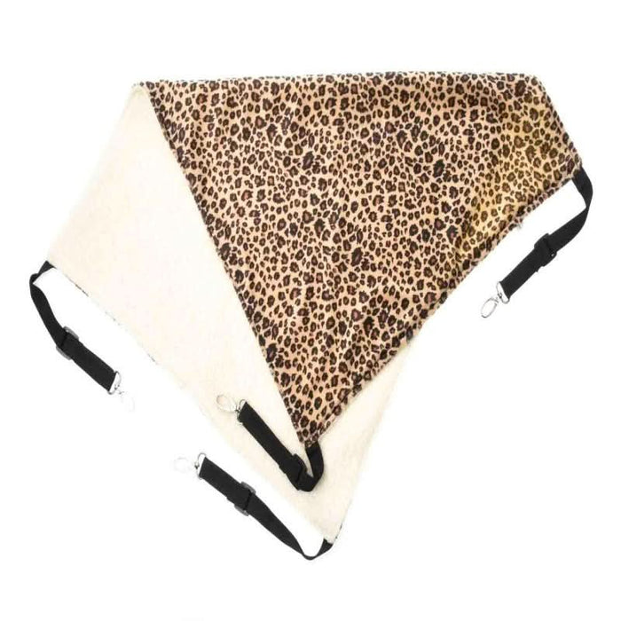 Chic Safari Luxury Leopard-Print Cat Hammock Bed