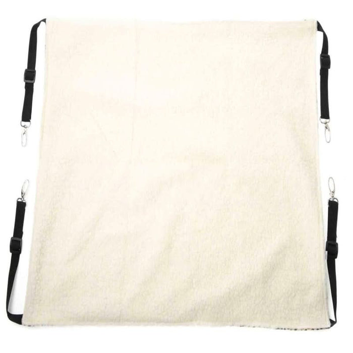 Chic Safari Luxury Leopard-Print Cat Hammock Bed Back Profile