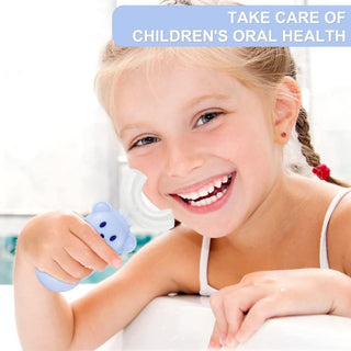 Child Using 360° Gentle Clean Kid's U-Shaped Toothbrush