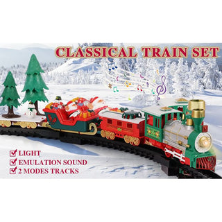 Classical Musical Christmas Tree Train Poster