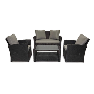 Elysian Wicker Haven 4 Piece Outdoor Lounge Set