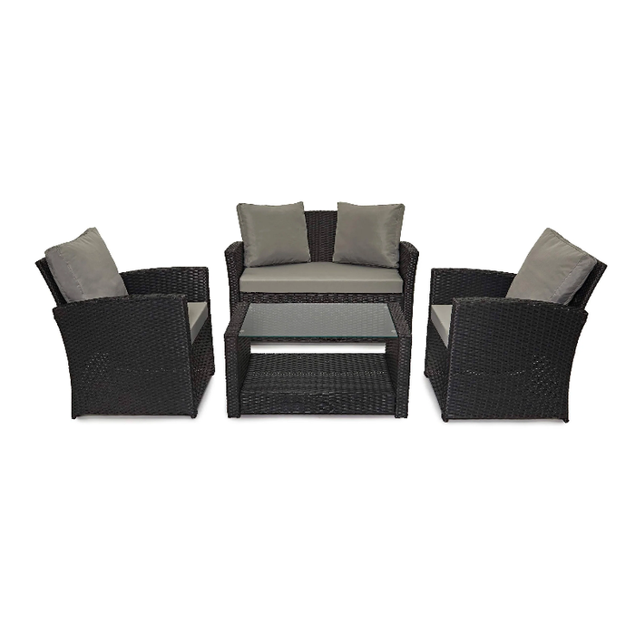 Elysian Wicker Haven 4 Piece Outdoor Lounge Set