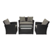 Elysian Wicker Haven 4 Piece Outdoor Lounge Set