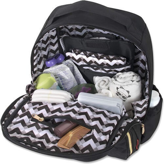 Fisher Price Morgan Nappy Black Backpack Content