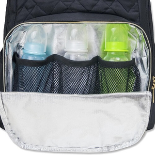 Fisher Price Morgan Nappy Black Backpack Front Zipper