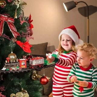 Kids Playing with Classical Musical Christmas Tree Train
