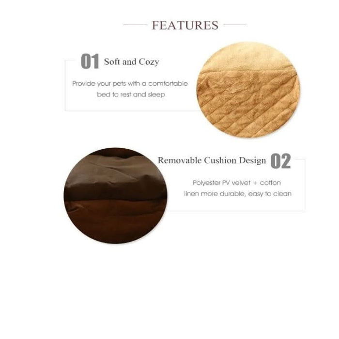 Ultra Soft Pet Bed Sofa Cushion Features