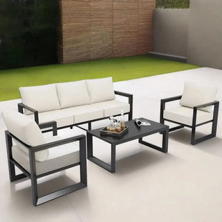 Urban Oasis 4 Piece Outdoor Lounge Set on patio