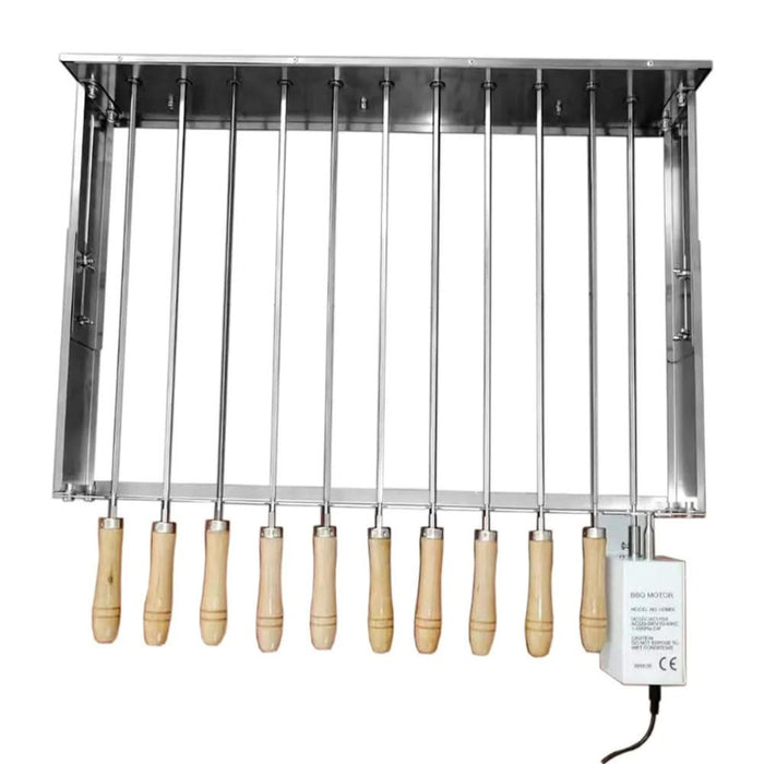 Savour each skewer's turn, perfectly powered by the Epic Feast's electric motor